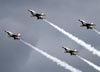 Os Lockheed F-16CJ Fighting Falcon dos Thunderbirds. (16/04/2010) Foto: Celia Passerani.