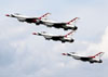 Lockheed F-16 Fighting Falcon dos Thunderbirds (USAF - Fora Area dos Estados Unidos). (30/03/2012) Foto: Celia Passerani.