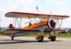 Boeing IB75A Stearman, N450JW (Chamado "Aurora"), do Jane Wicker Airshows. (27/03/2012) Foto: Celia Passerani.