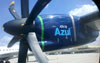 Detalhe de uma turbina de um ATR 72-600 da Azul. (18/10/2012) Foto: Srgio Cardoso.